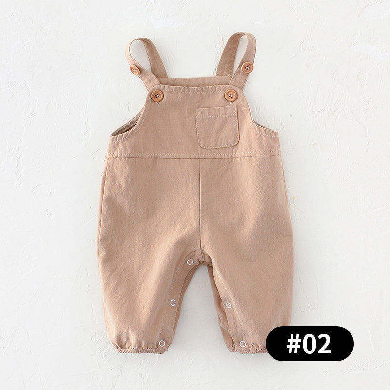 Beige/Light Brown Overalls for Babies, 6-36Months