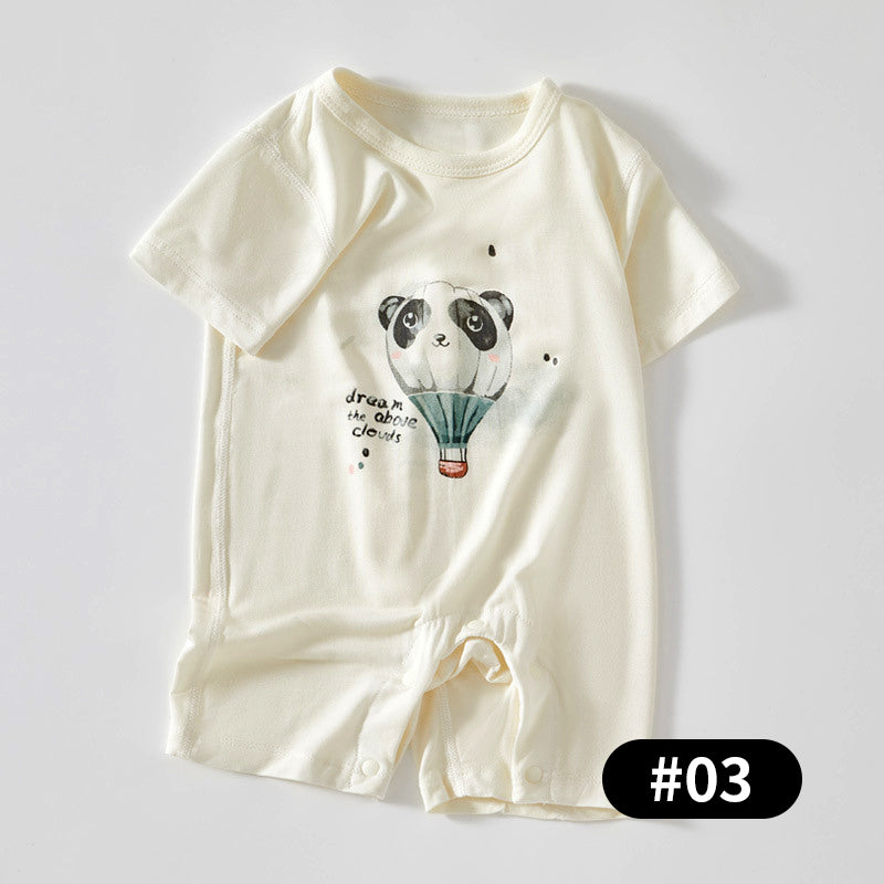 Summer Baby Romper, Natural Plant Fiber, 1-24Months - babysmile03