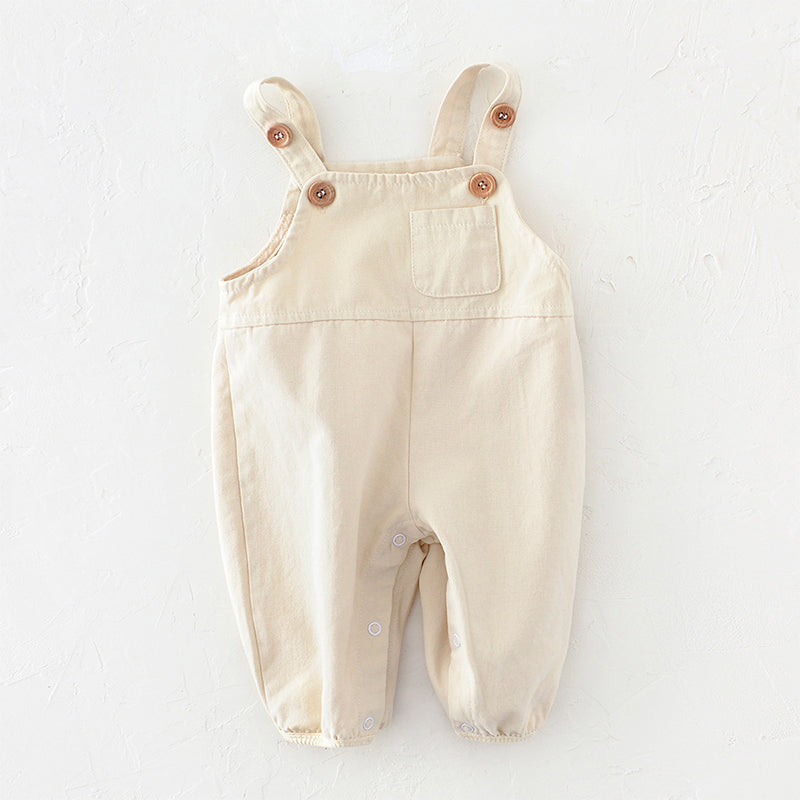 Beige/Light Brown Overalls for Babies, 6-36Months