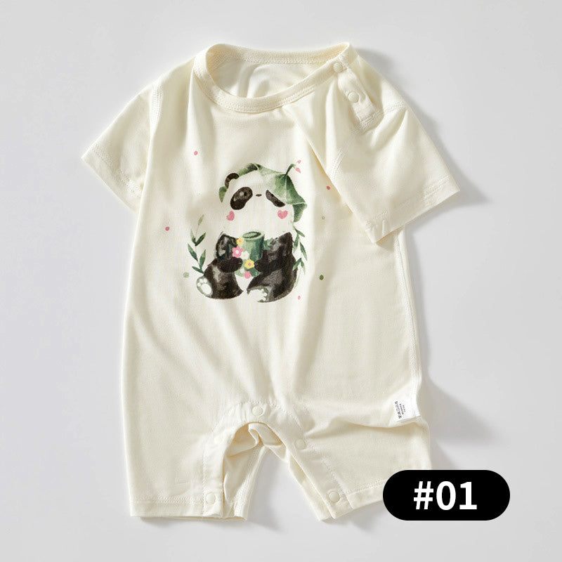 Summer Baby Romper, Natural Plant Fiber, 1-24Months - babysmile03