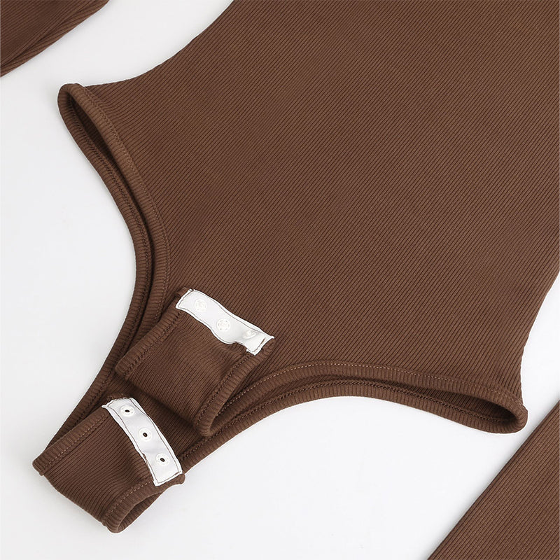 Autumn/Winter High Neck Seamless Shapewear Bodysuit, Postpartum Body Shaping and Recovery