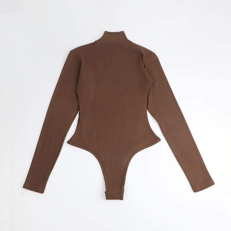 Autumn/Winter High Neck Seamless Shapewear Bodysuit, Postpartum Body Shaping and Recovery