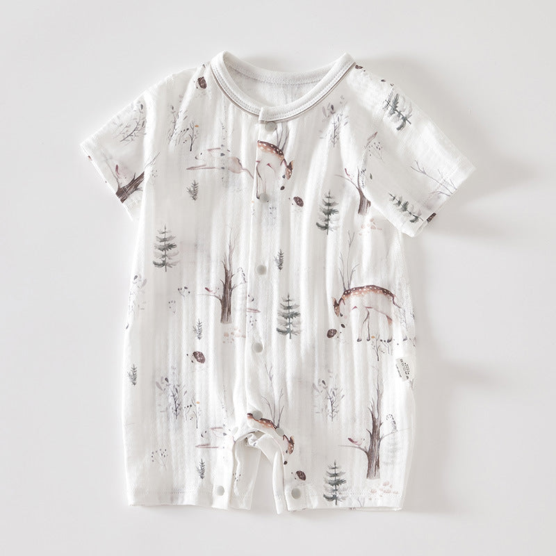 Summer Newborn Baby Romper, 100% Pure Cotton Material, 1-24Months - babysmile03
