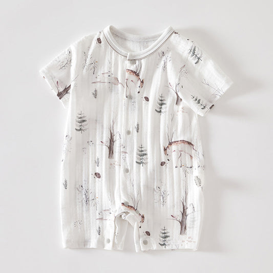 Summer Newborn Baby Romper, 100% Pure Cotton Material, 1-24Months - babysmile03