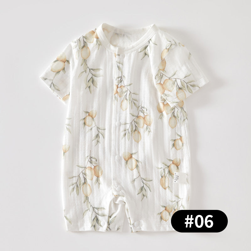 Summer Newborn Baby Romper, 100% Pure Cotton Material, 1-24Months - babysmile03