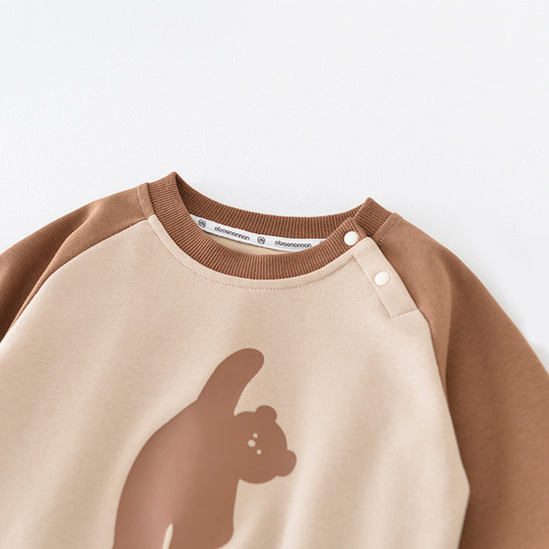 Cartoon Bear Pattern Baby Sweater, 6-36Months