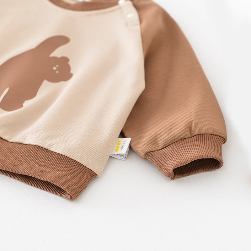 Cartoon Bear Pattern Baby Sweater, 6-36Months
