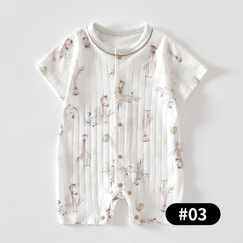 Summer Newborn Baby Romper, 100% Pure Cotton Material, 1-24Months - babysmile03