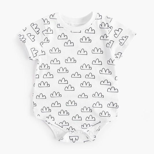 Cute Print Baby Bodysuits, 100% Pure Cotton Material, 0-36Months