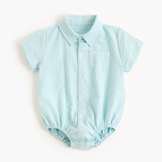 Baby Shirt Style Bodysuits, 100% Pure Cotton Material, 0-36Months