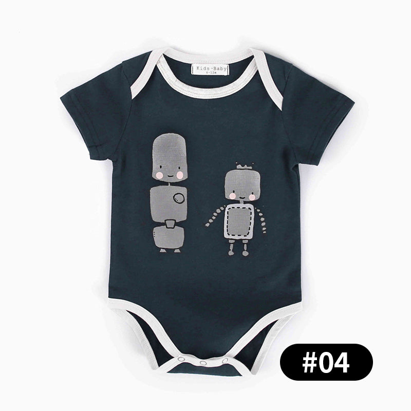 Baby Bodysuits with Patterns or Letters, 100% Pure Cotton Material, 0-36Months