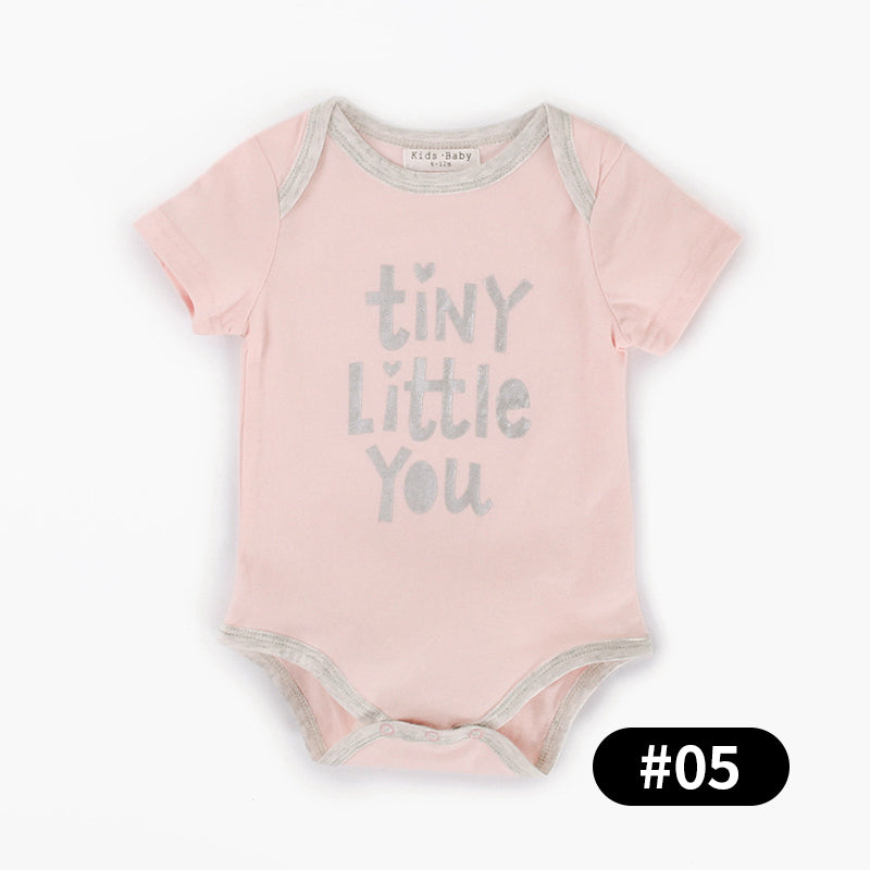 Baby Bodysuits with Patterns or Letters, 100% Pure Cotton Material, 0-36Months