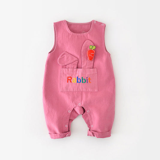 Cute Bunny Baby Jumpsuit, 6-36Months