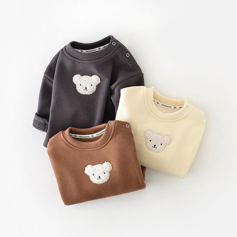 Cartoon Bear Pattern Baby Sweater, 6-36Months