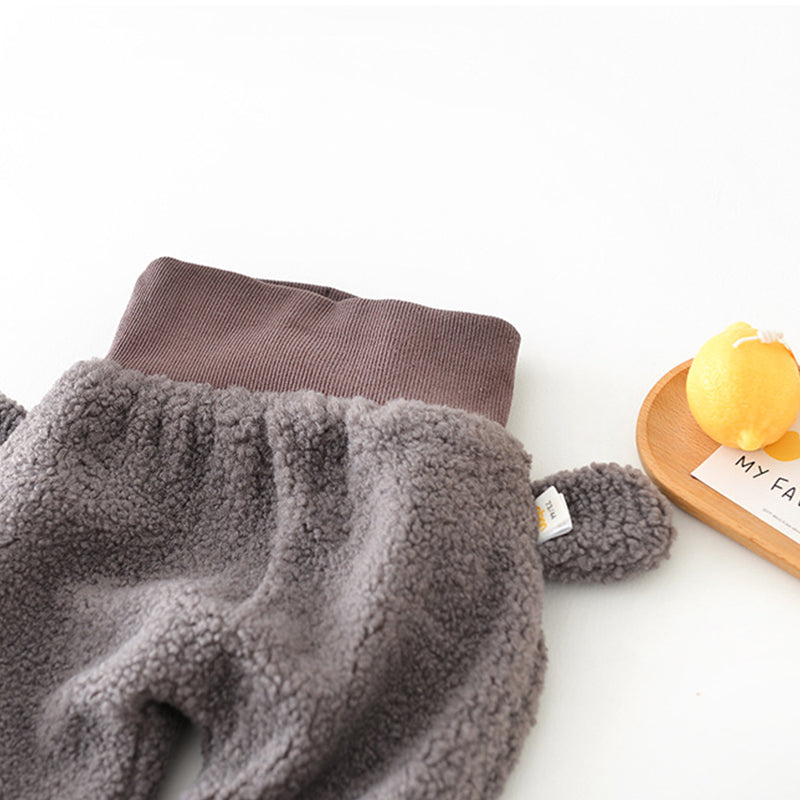 Cute Expression Loose-Fitting Baby Thick Pants, 6-36Months