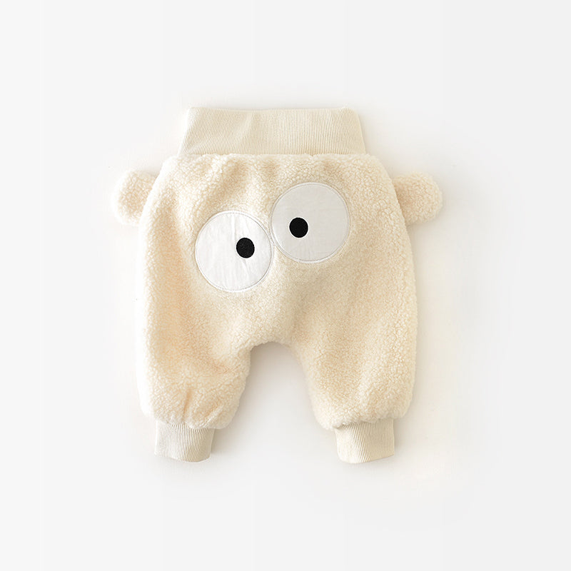 Cute Expression Loose-Fitting Baby Thick Pants, 6-36Months