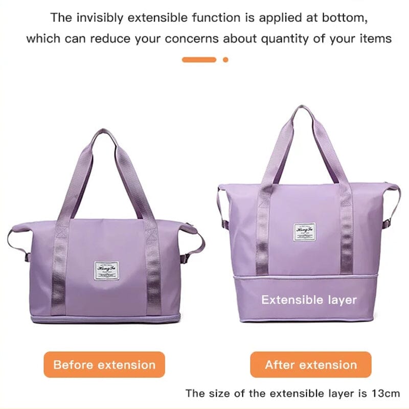 💖High-capacity Double-layer Wet Separation Travelling Bag