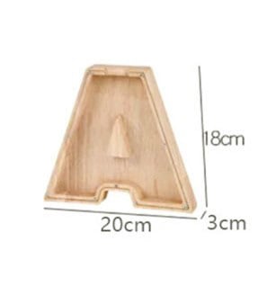(49% low price sale) -Personalized Alphabet Wooden Piggy Bank