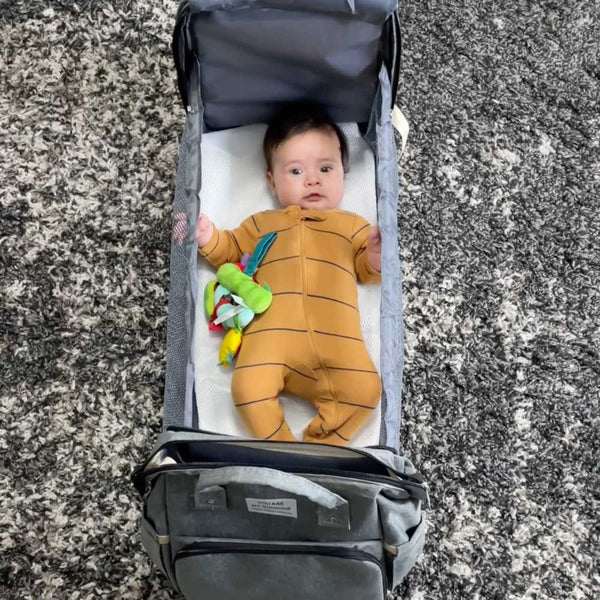 2 in 1 Backpack Diaper Bag & Crib - babysmile03