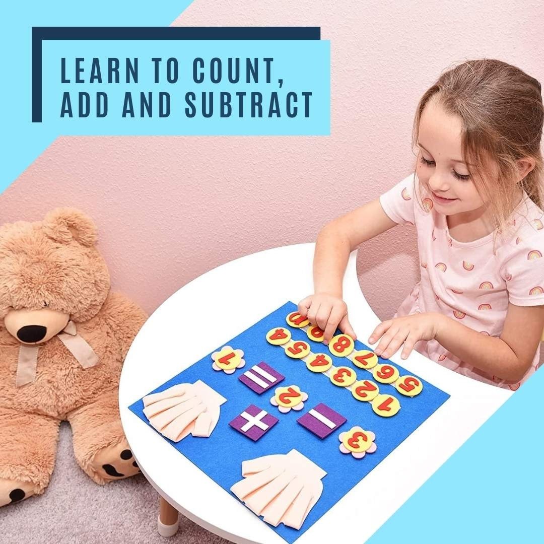 Finger and Number Learning - Math Felt Board Baby Toy