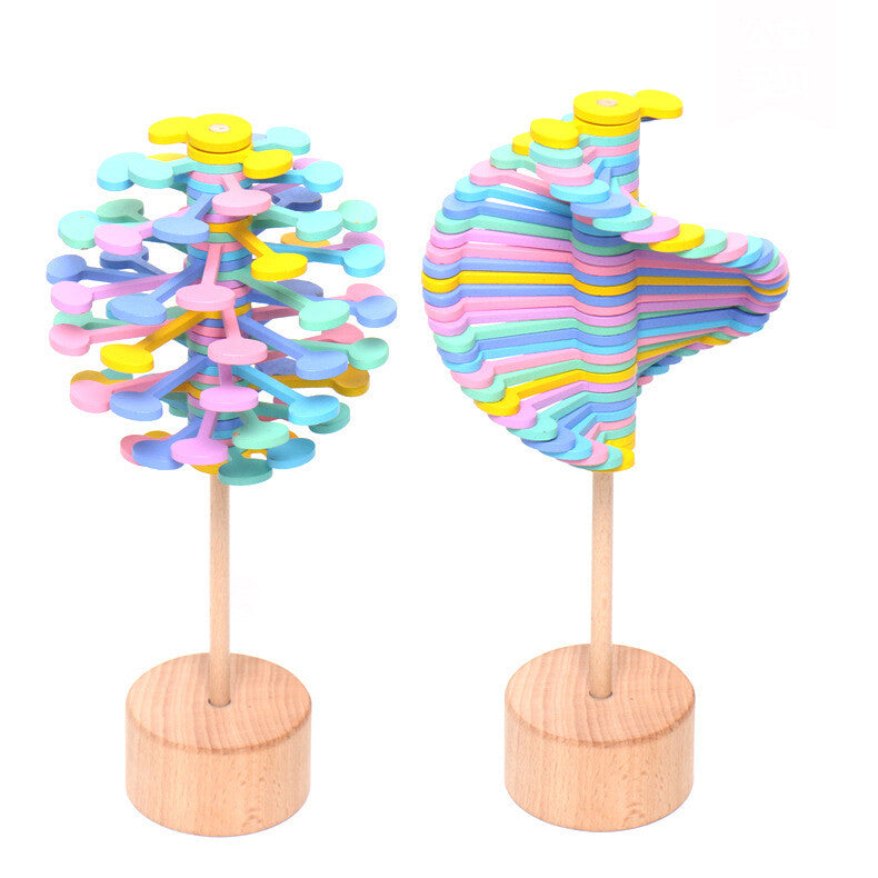 Wooden spinning lollipop