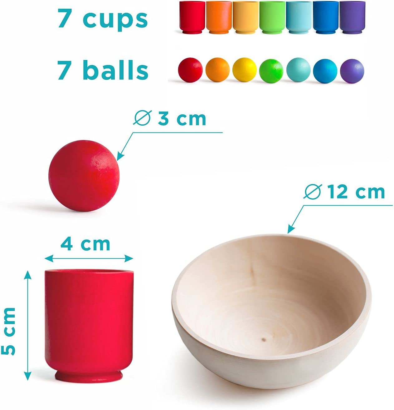 🔥49% OFF🔥 Rainbow Balls in Cups