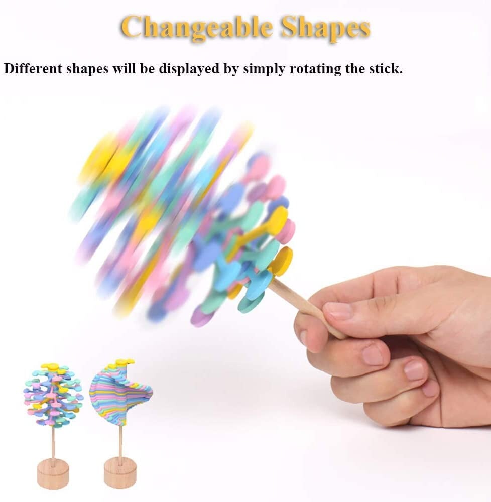 Wooden spinning lollipop