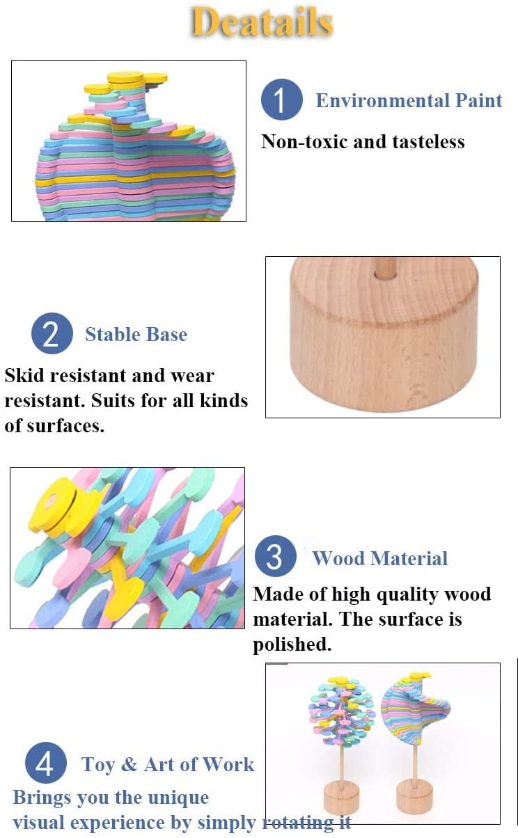 Wooden spinning lollipop