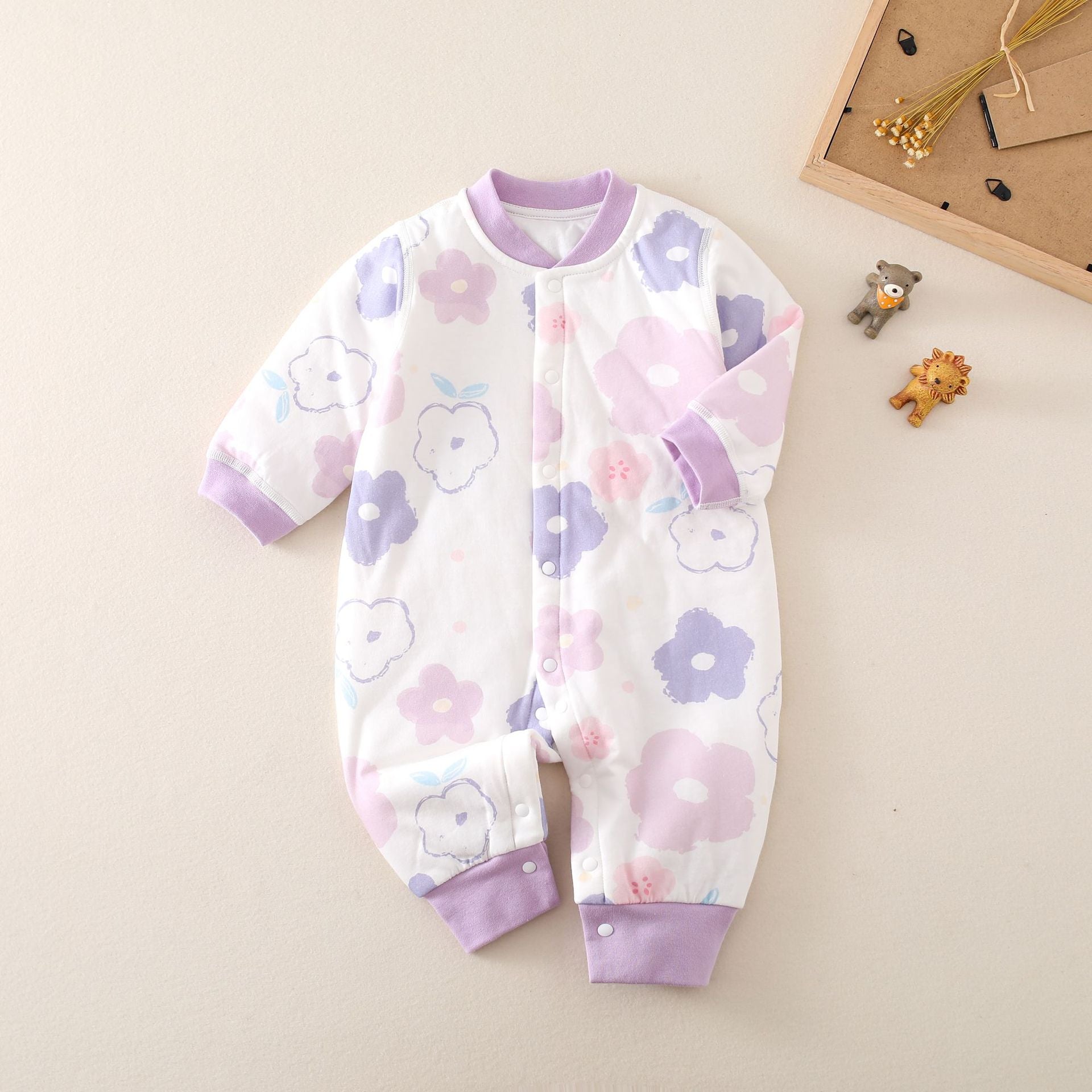 Newborn Baby Romper, 100% Pure Cotton Material, 3-24Months - babysmile03