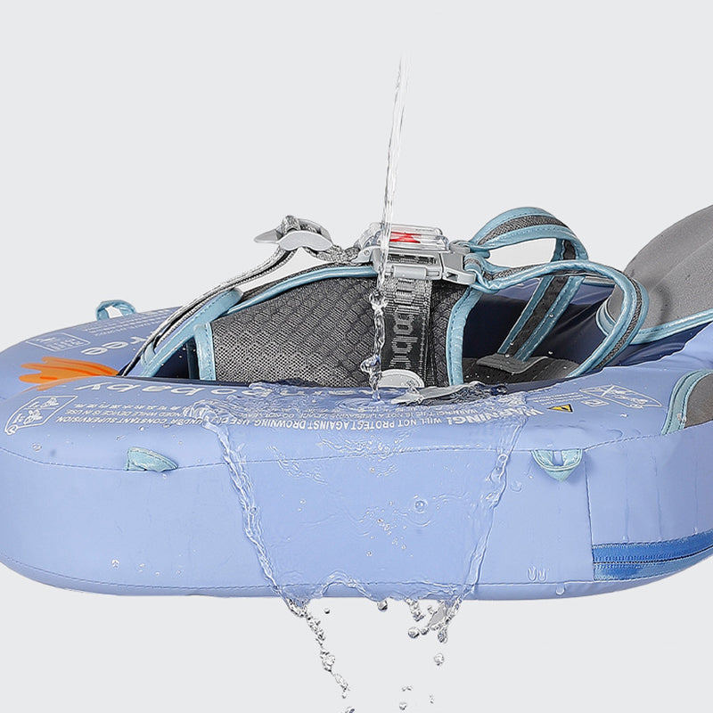 An Inflatable-Free Baby Swimming Ring with a Sunshade