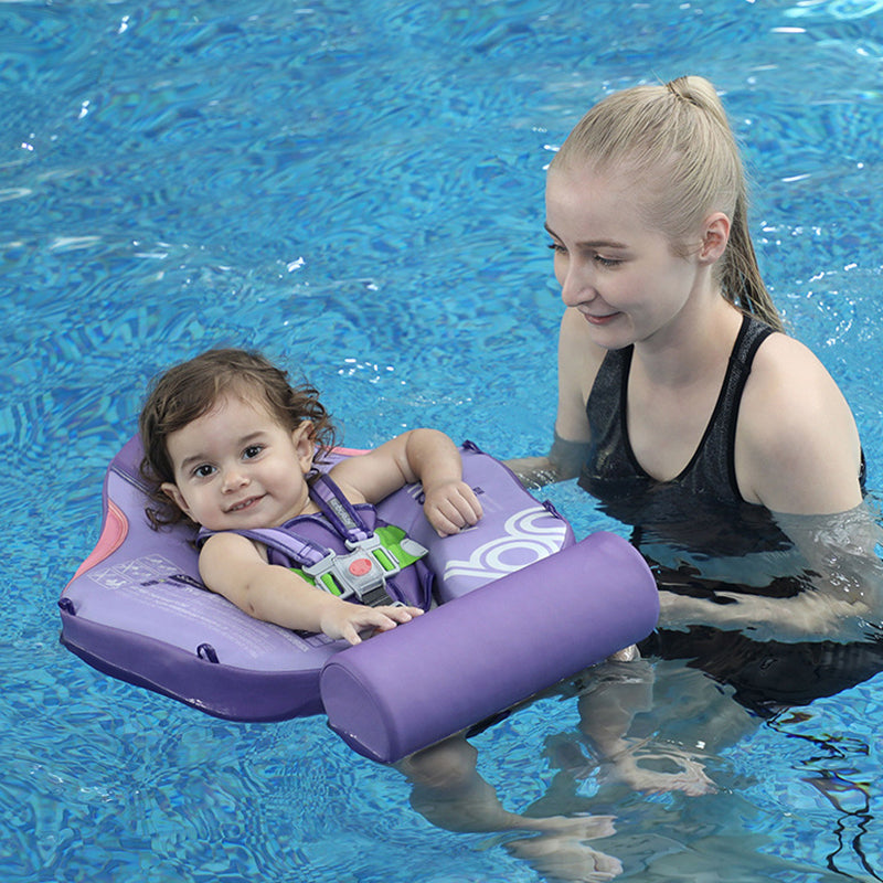 An Inflatable-Free Baby Swimming Ring with a Sunshade