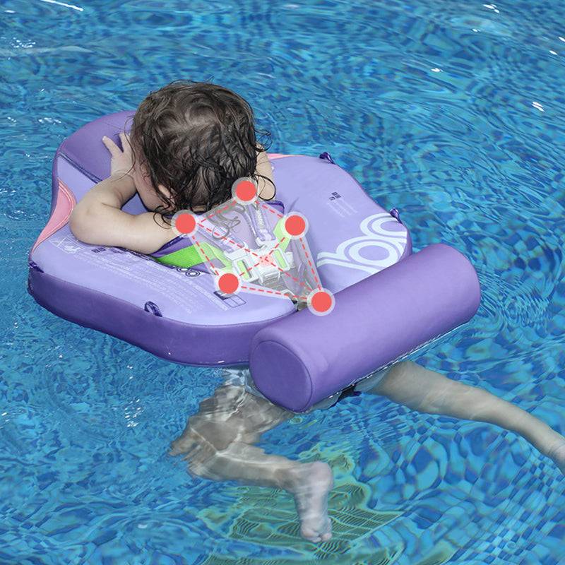 An Inflatable-Free Baby Swimming Ring with a Sunshade