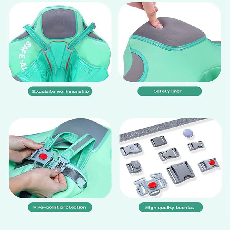 An Inflatable-Free Baby Swimming Ring with a Sunshade