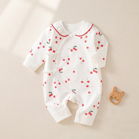 Newborn Baby Romper, Side-snap, 100% Pure Cotton Material, 0-6Months - babysmile03