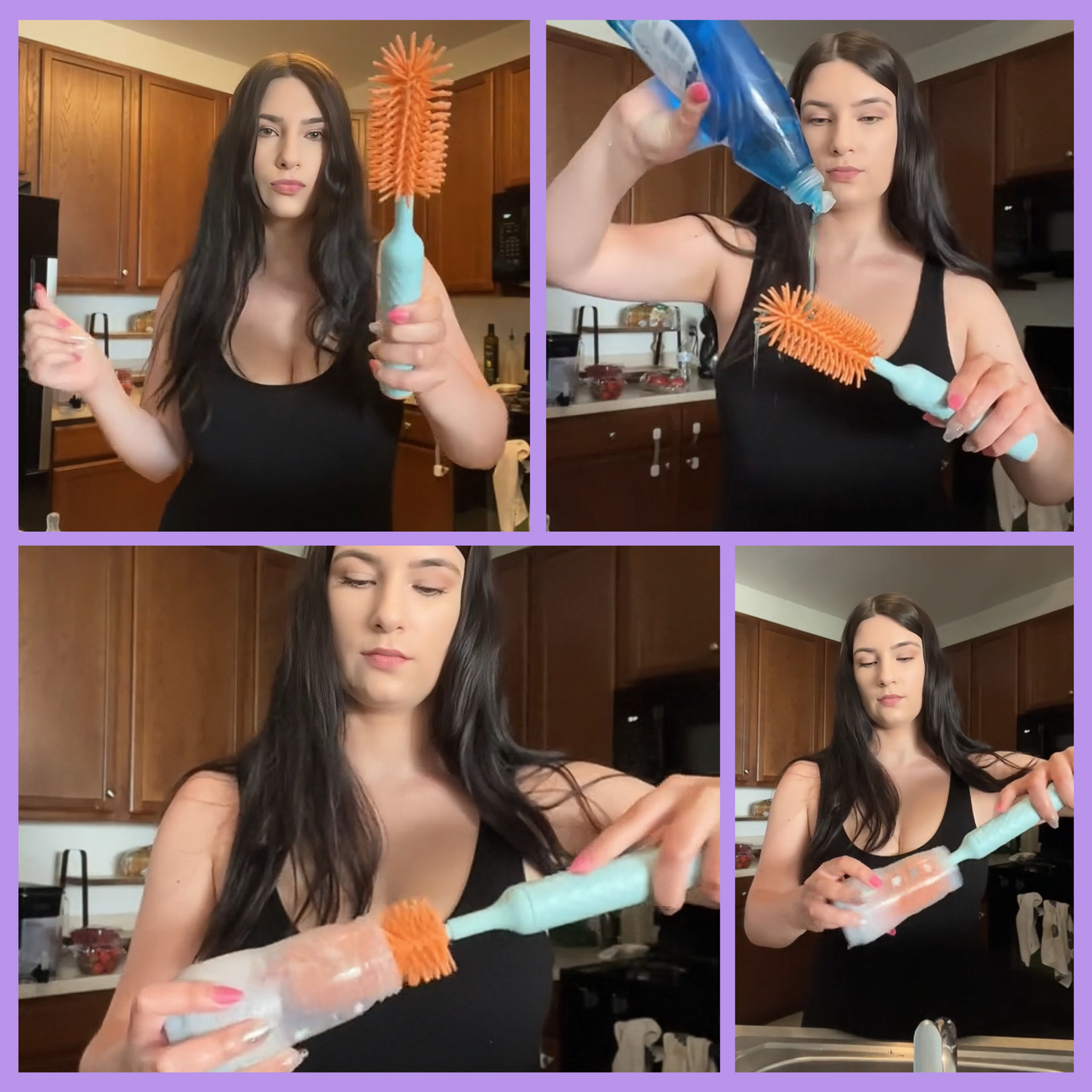 Electric 360° Rotating Bottle Brush