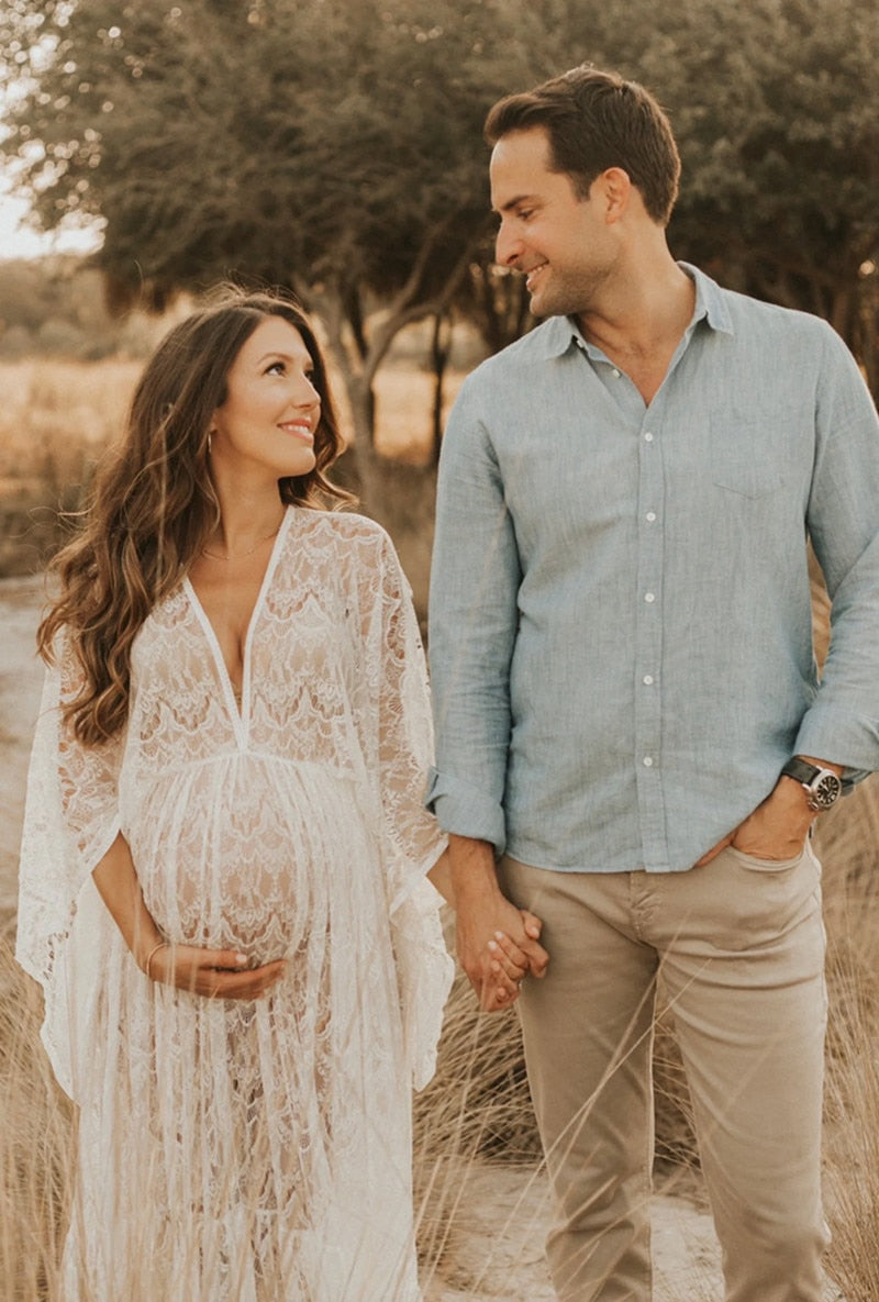 BB Boho Lace Dresses for Maternity Photoshoots