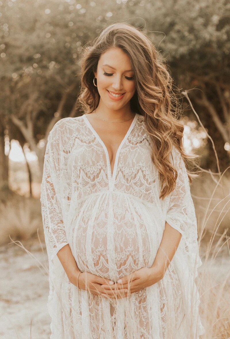 BB Boho Lace Dresses for Maternity Photoshoots