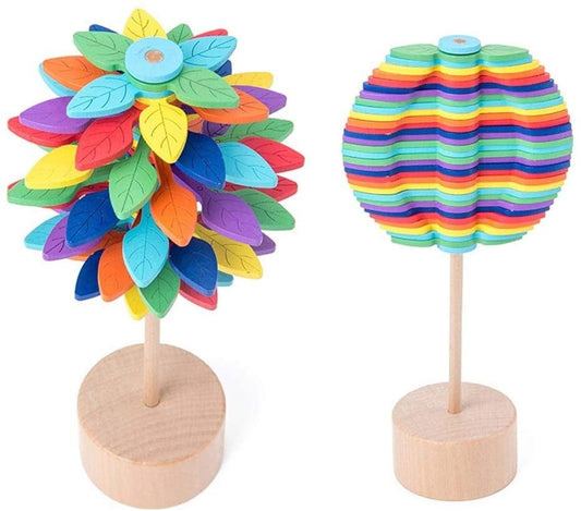 Wooden spinning lollipop