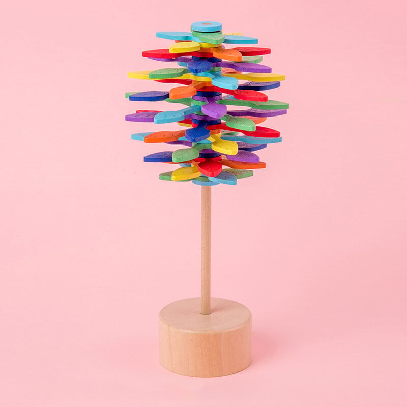 Wooden spinning lollipop