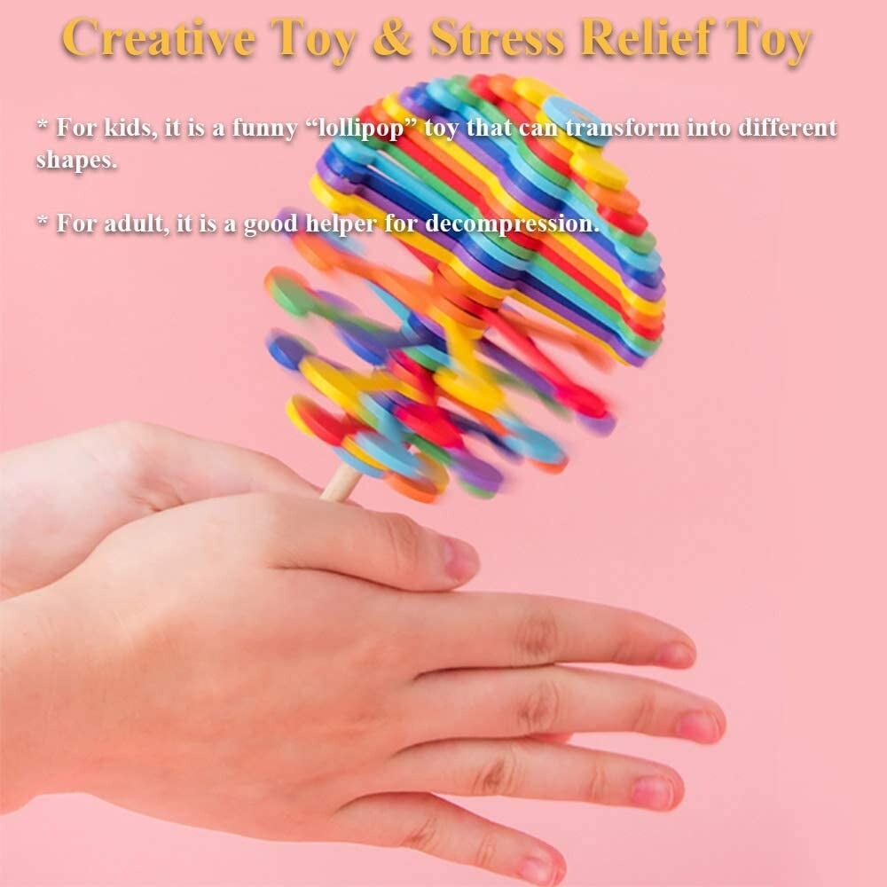 Wooden spinning lollipop