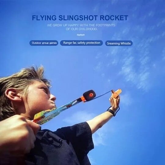 【25PCS】 Rocket Slingshot LED Helicopters